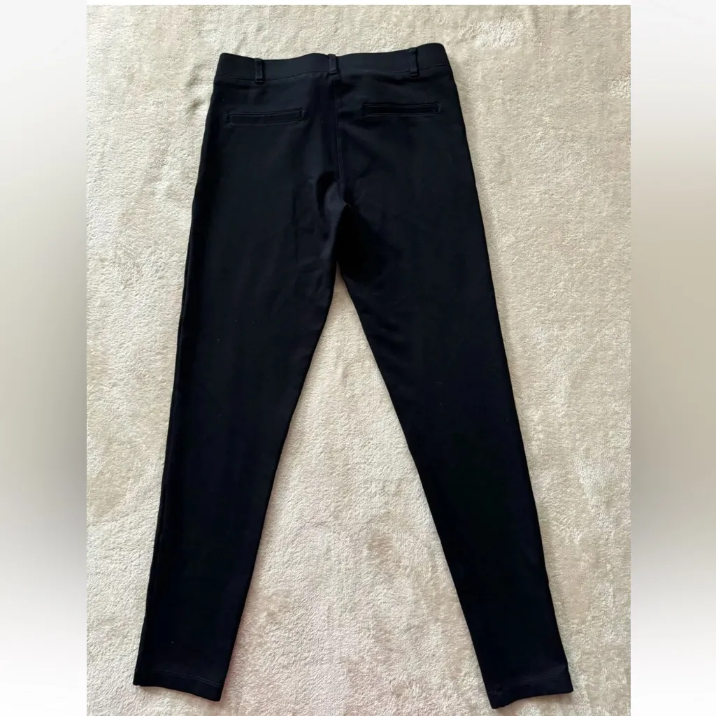 Betabrand Dress Yoga Pull on Pants Black Straight Leg Work Office Size Small - Image 5