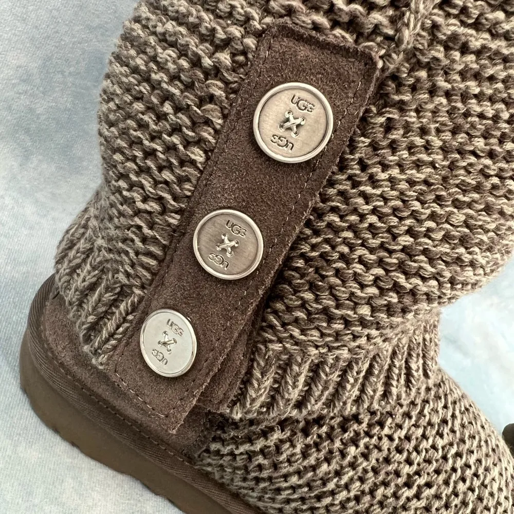 Ugg Cardy Charcoal Sweater Boot 10 - Image 11