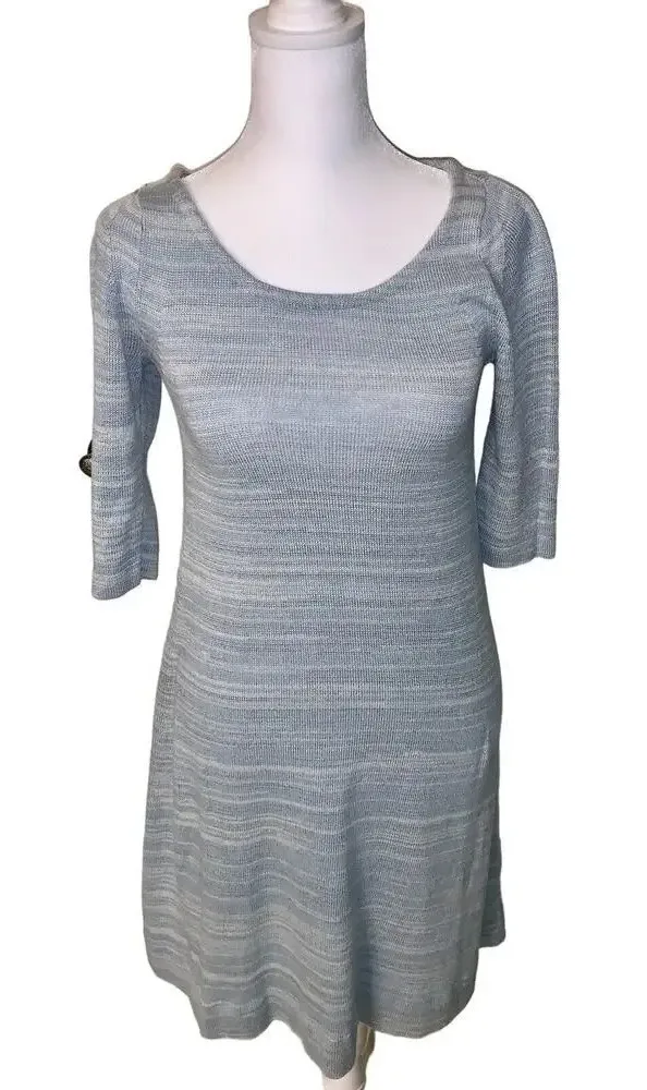 philip lim 3.1 Sweater Dress designer knit fall boho y2k blue classic casual - Image 1