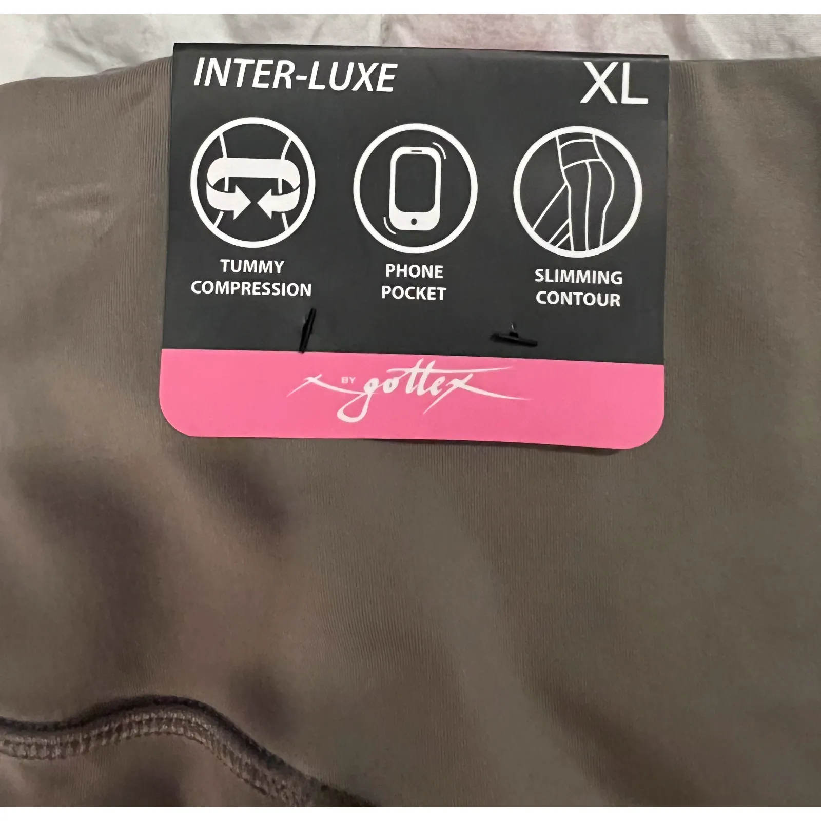 Gottex Womens Athleisure Wear Size XL Beige Top Pants Compression Gym Wear NWT - Image 9