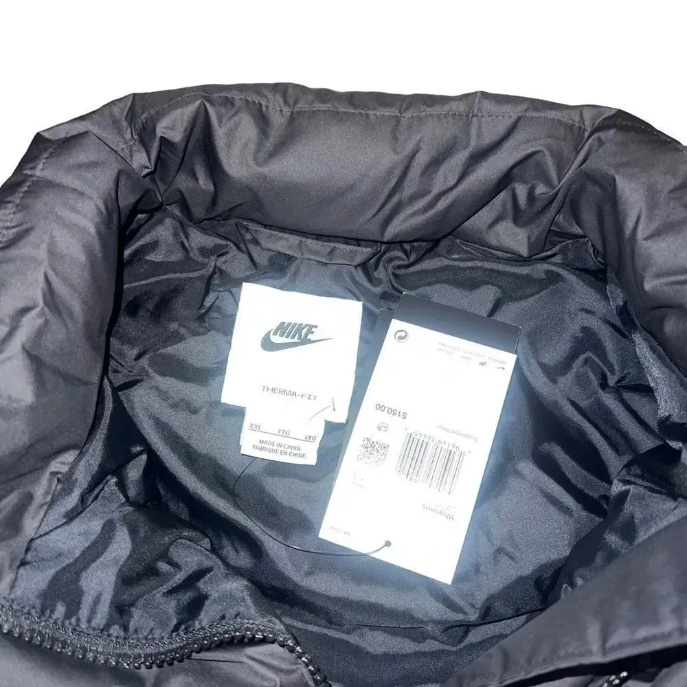 NWT Nike Women’s Black Sportswear Therma-Fit Windrunner Down Vest Size XXL‎ - Image 6