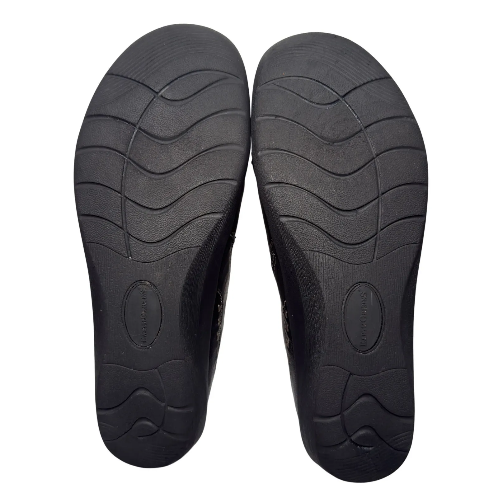 Earth Origins Leona Slip On Flats Black Leather Grandmacore Cottagecore 9.5M - Image 9