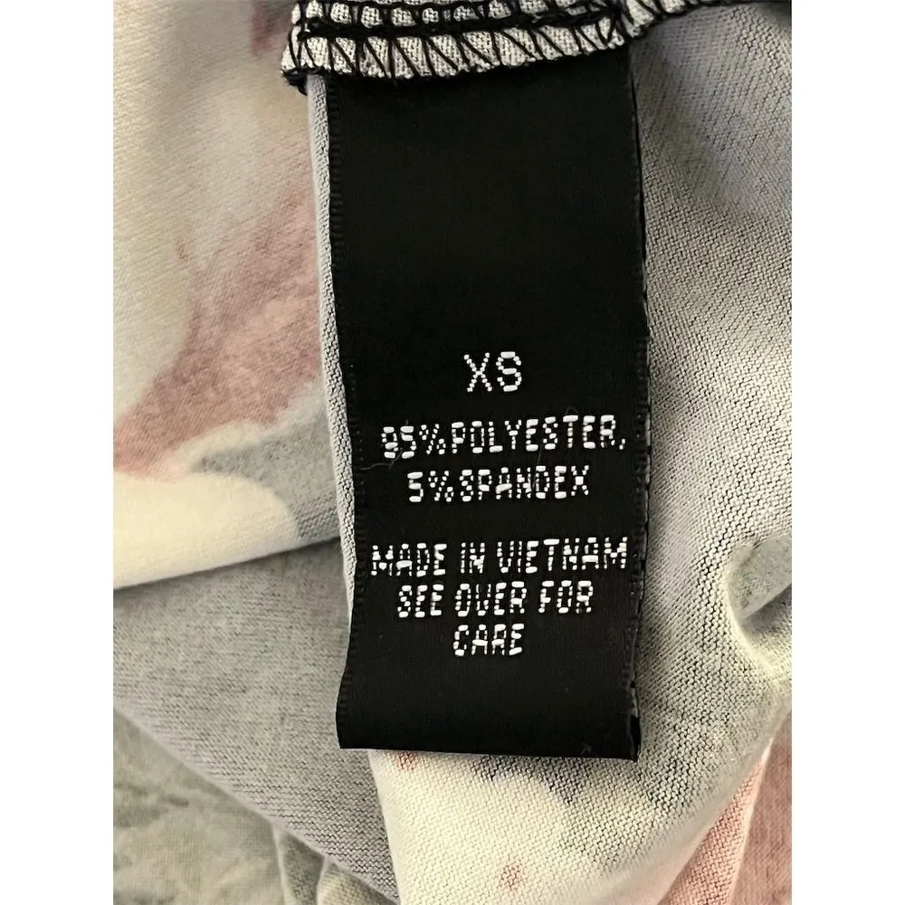 IZ Byer Wrap Dress Women's XS Black Floral Faux Bow Fit & Flare 3/4 Sleeve NEW - Image 6