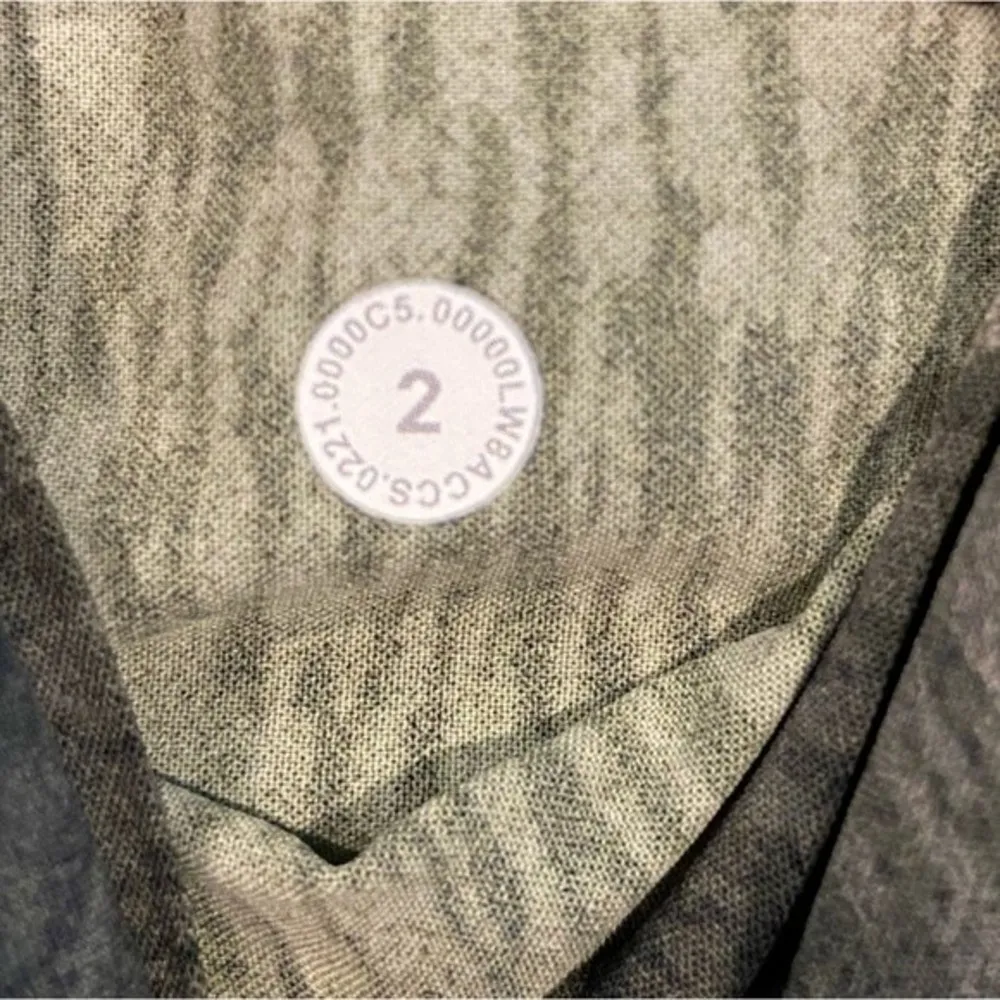 Lululemon  Lab Lycra Stretch Adjustable D-Ring Wrap Skirt Size 2 Diffusion Sage - Image 10