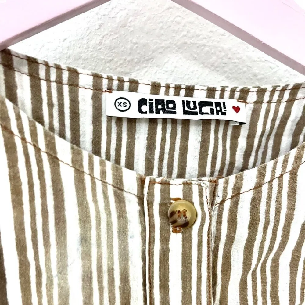 Ciao Lucia Ciana Bloom Floral Yellow Long Sleeve Dress Size XS - Image 3