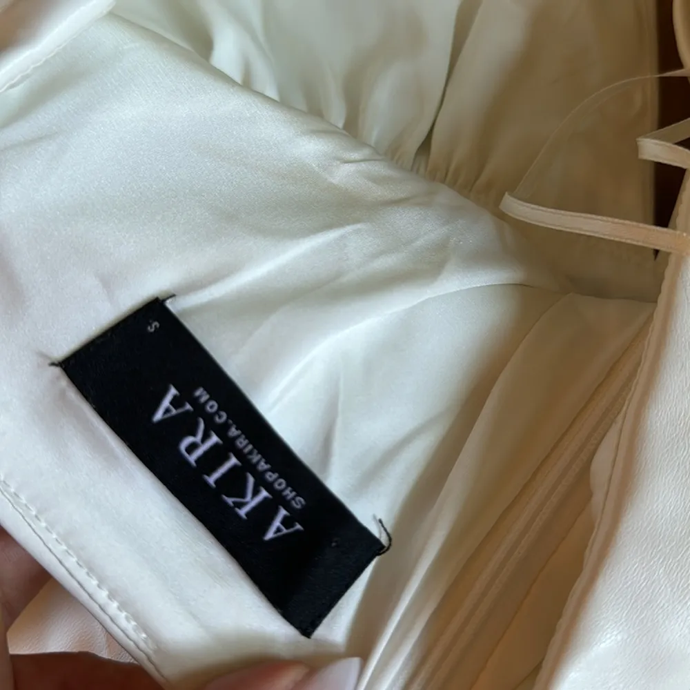 Akira White Flower Halter Dress - Image 4