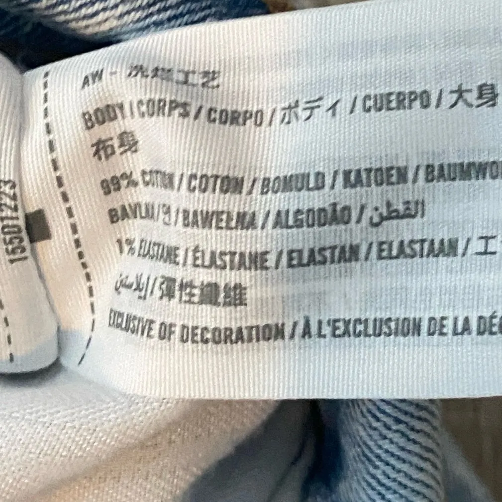 Abercrombie & Fitch Curve Love Ankle Straight Ultra High Rise Jeans Light 28 / 6 - Image 13