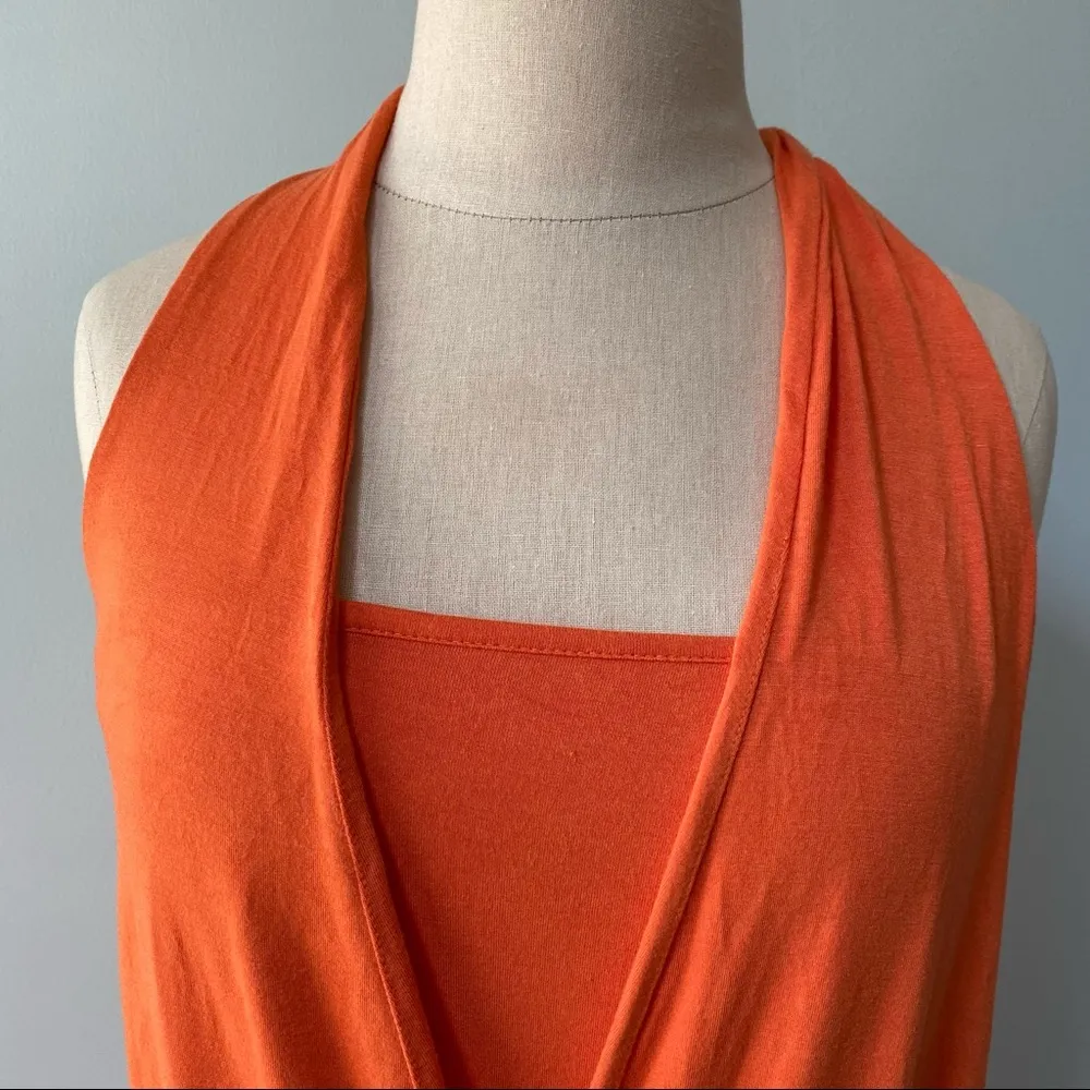 Banana Republic Halter Top Orange - Image 3