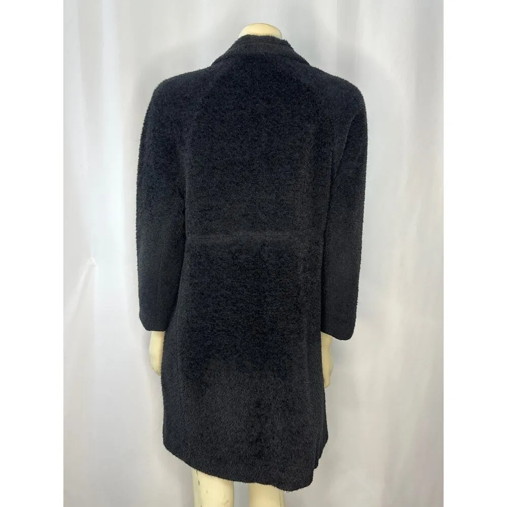 Vintage Studio By Searle Alpaca Coat in Black size medium - Image 8