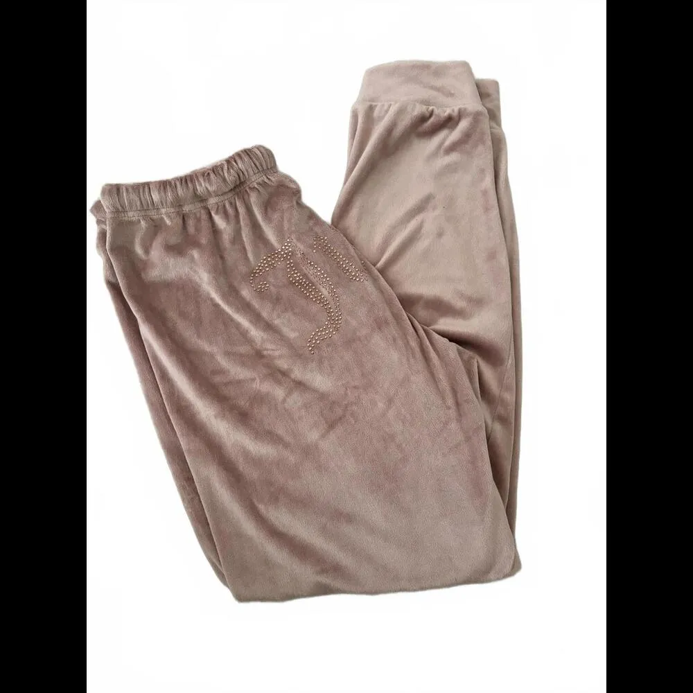 NWOT Juicy Couture Velour Sweatpants - Pink with Rhinestones - Image 5