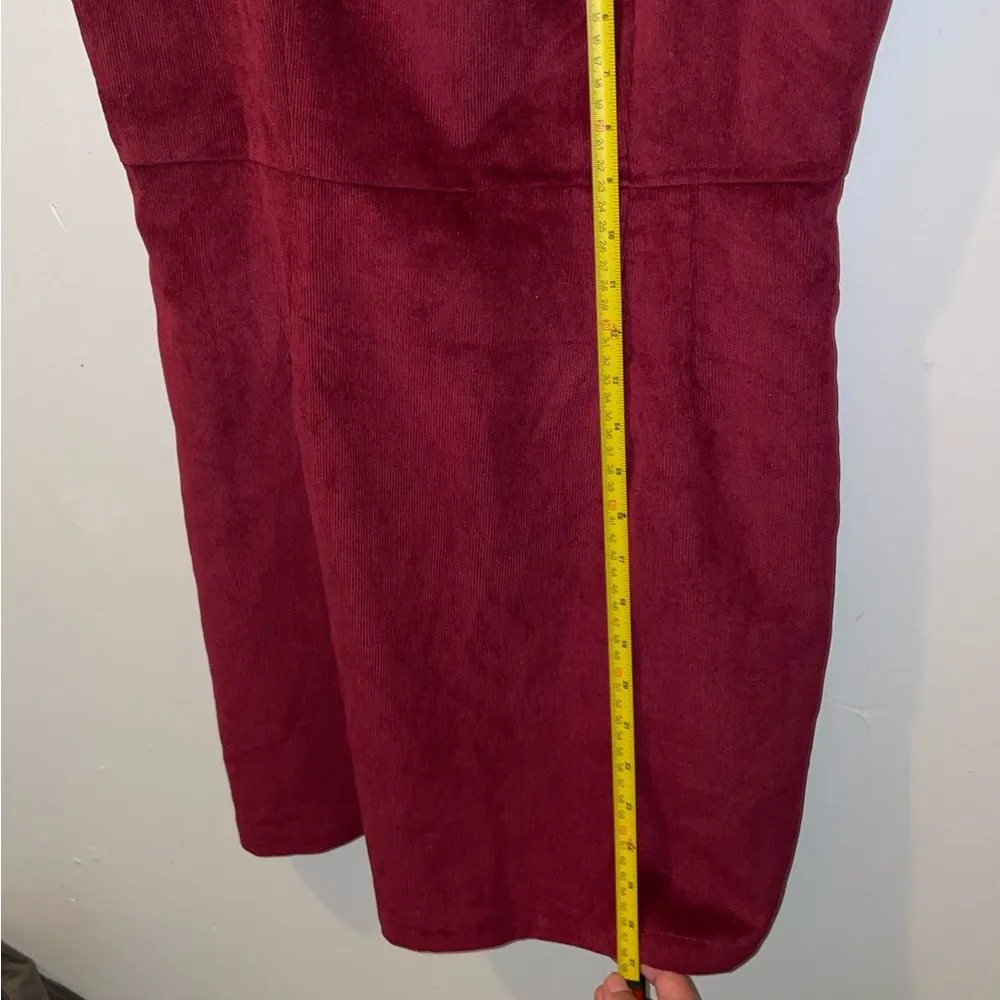 UO Cooperative Empire Waist Corduroy dress in terra Cotta color NWT - Image 9