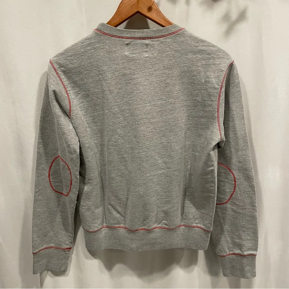 Vintage look Izod Collegiate OSU Ohio State crew neck gray kangaroo sweatshirt - Image 3
