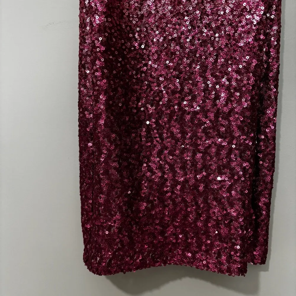 LoveShackFancy Stasia Sequined Ombré Midi Dress Pink Size 6 - Image 3