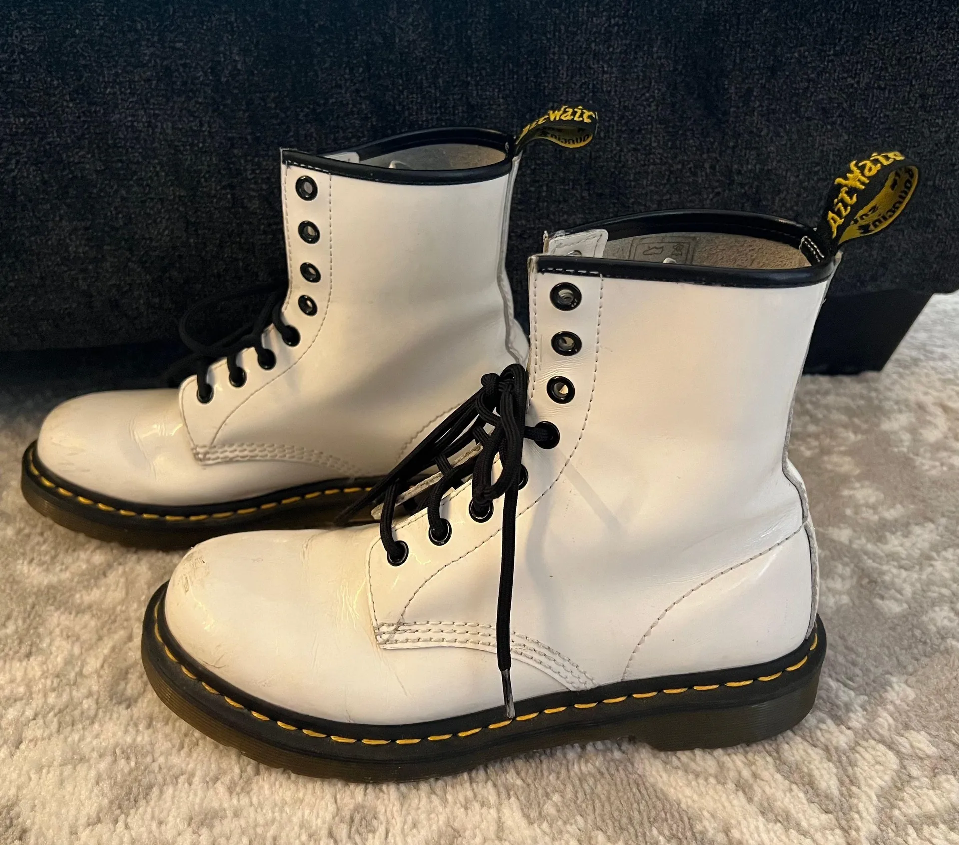 Dr. Martens White Patent Leather Doc - Image 6