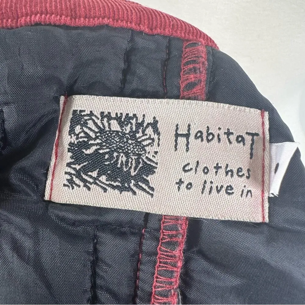 Habitat  Size Small Red Quilted Sleeveless Button Front Jacket Vest - Image 9