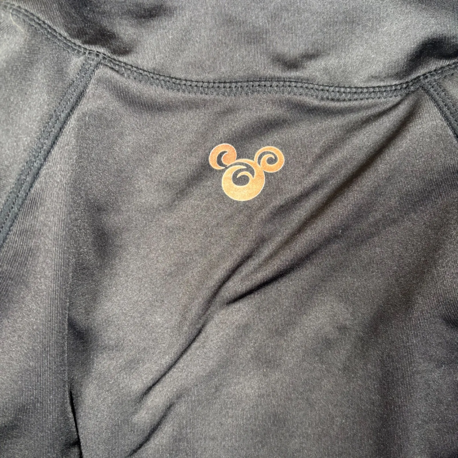 Disney Parks Minnie Mouse Black Athletic Zip Up Jacket Women S Colorful Confetti - Image 9