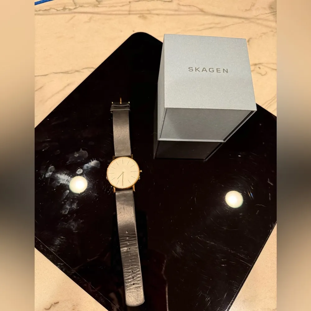 Skagen Signatur SKW6430, Black and Gold with White Face - Image 3