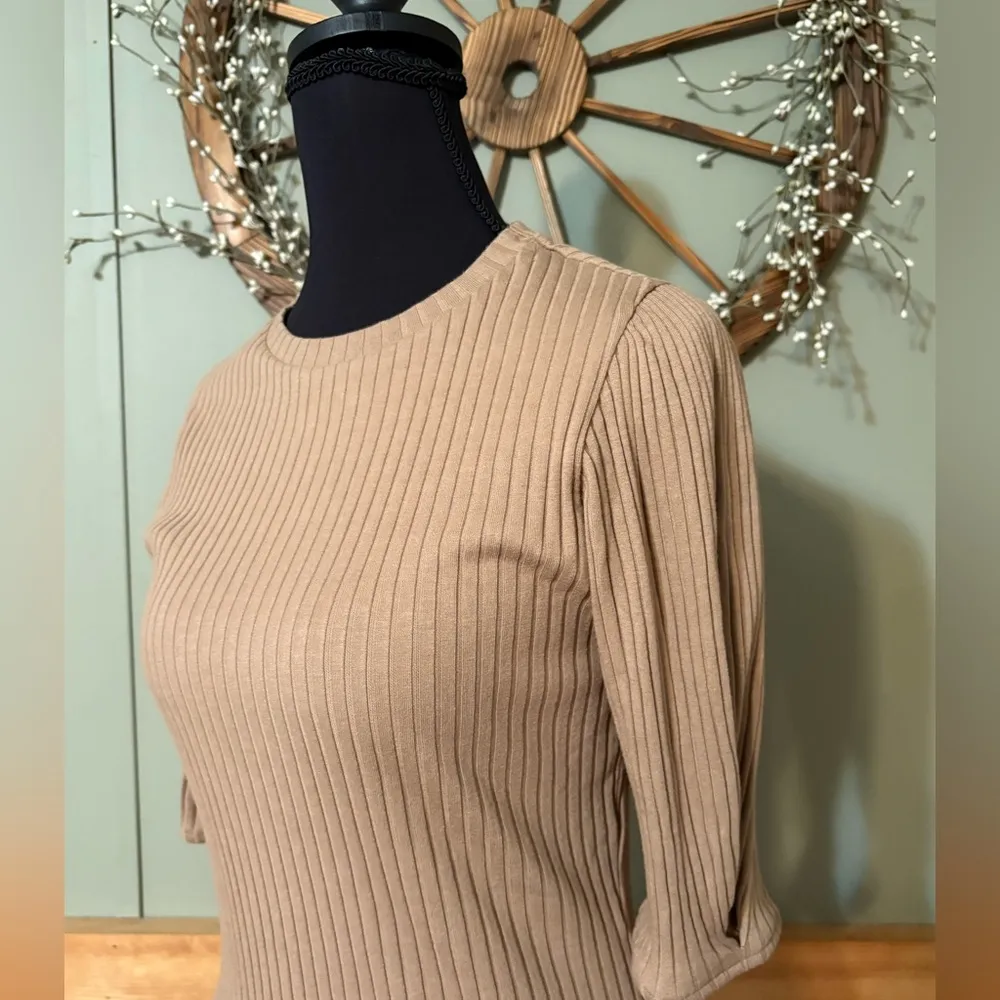 Zara ribbed cotton dress NWT size Large - Image 2