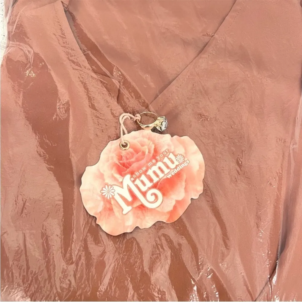 Show Me Your MuMu Kendall Maxi Dress in Rustic Mauve Crisp Bridal Size M - Image 6