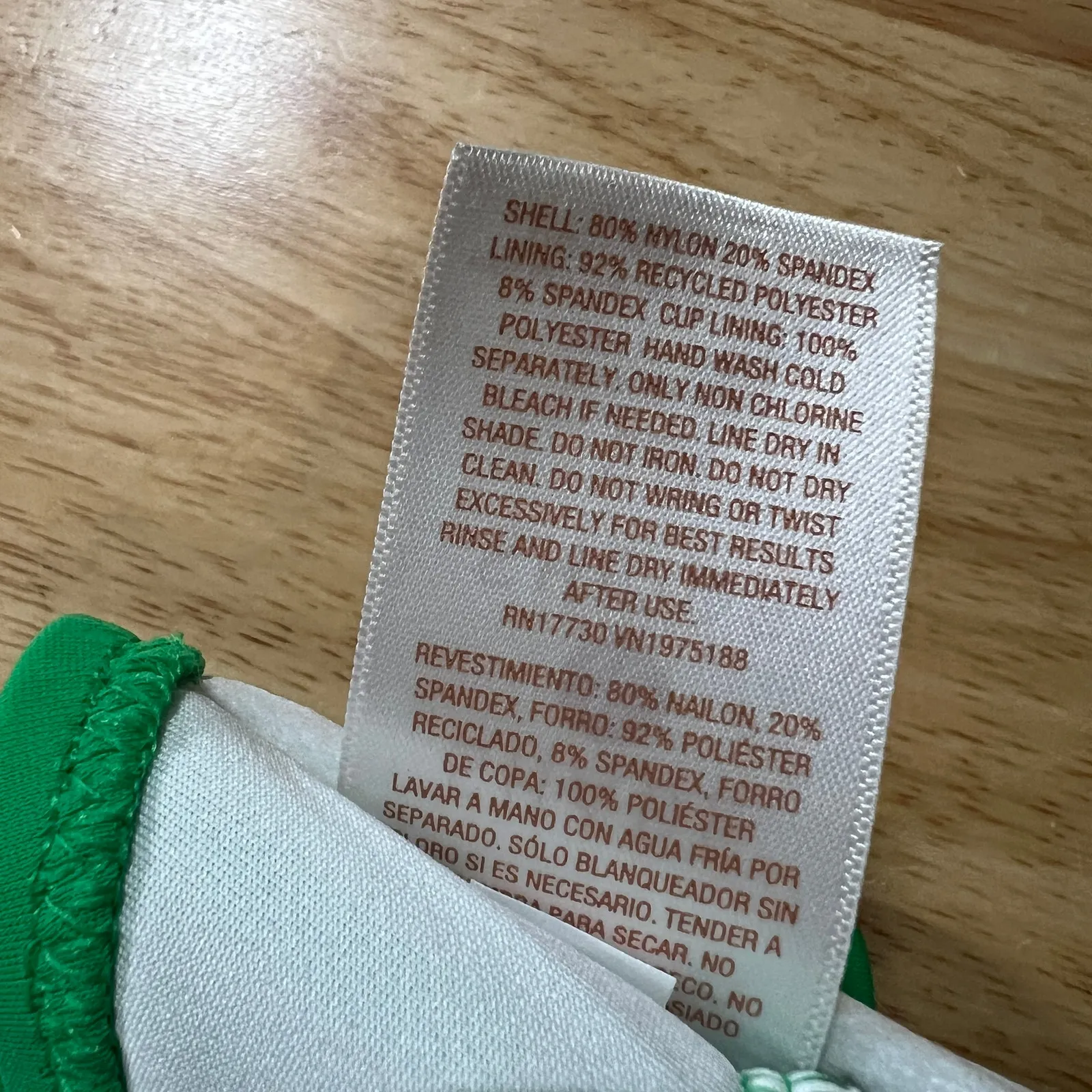 Shade & Shore Women's Green Light Lift Shirred Cup Bikini Top - Size 32A - NWT - Image 5