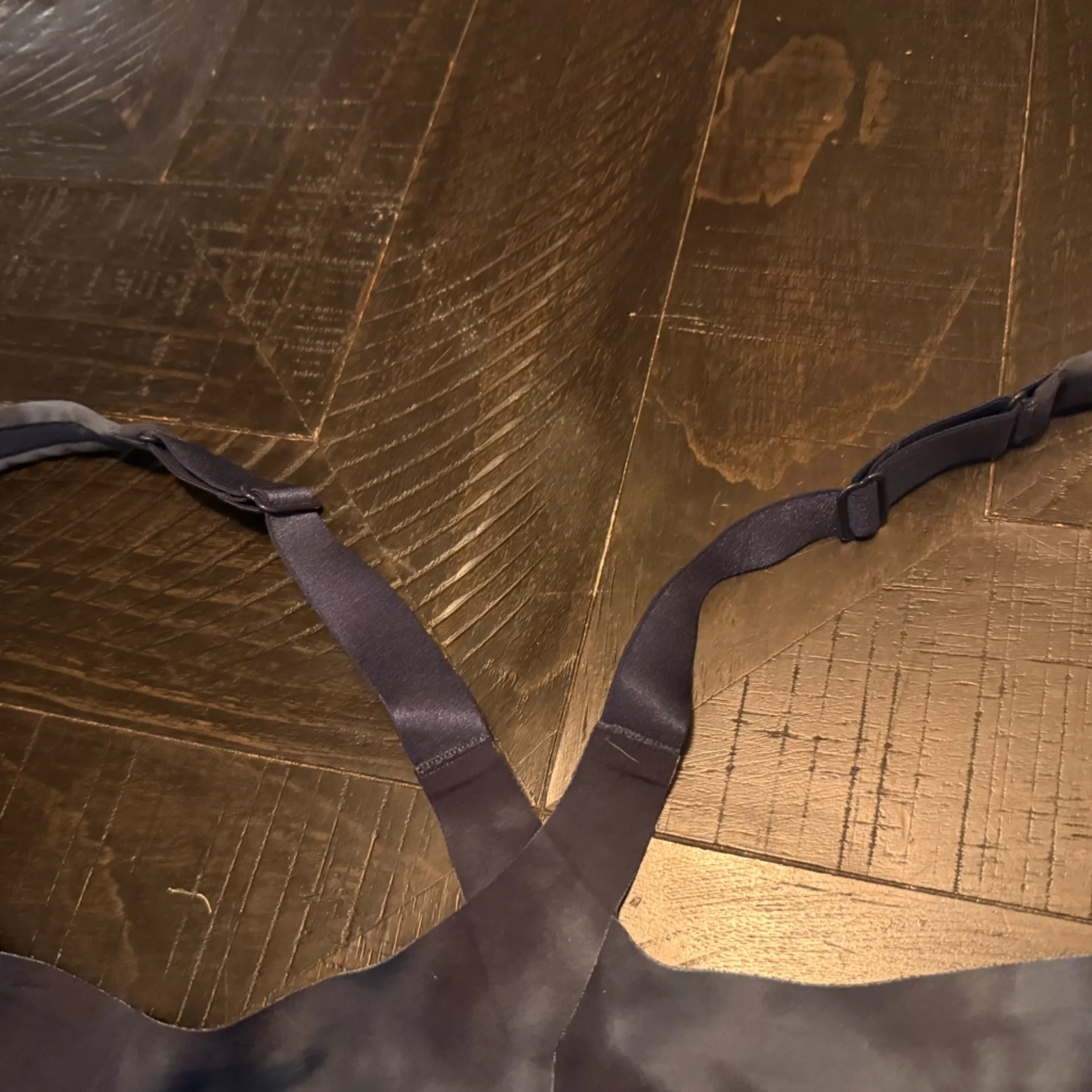 Victoria's Secret Knockout Navy and Grey / Light Blue Front Close Zip Sports Bra - Image 7