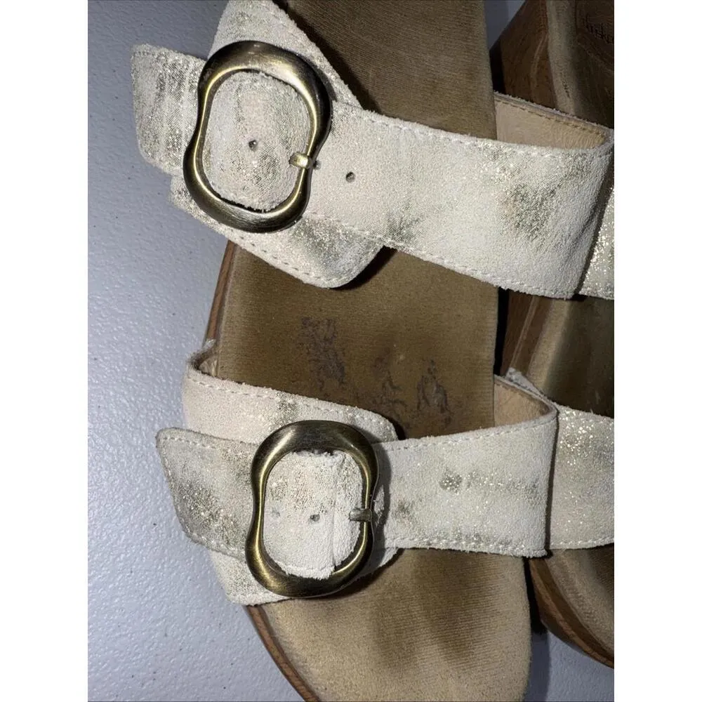 Dansko Shimmer Business Casual Metallic Preppy Leather Clogs Black Shoes 40 US 9 - Image 8