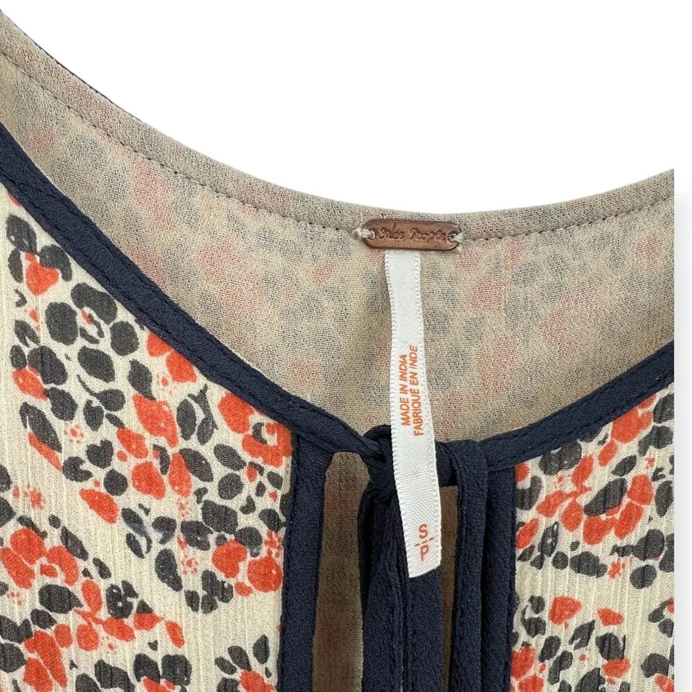 Free People | S | Touch The Sky Printed Tank Sleeveless Baby doll Top Blouse - Image 5