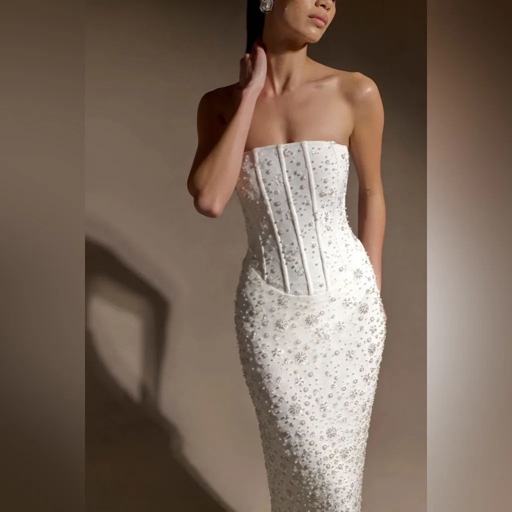 Meshki Gemma
Strapless Embellished Maxi Dress - Ivory - Image 7