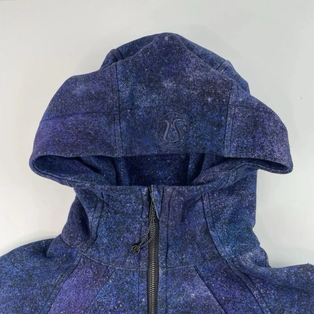 Lululemon Scuba Hoodie‎ Sweatshirt Fleece Polar Lights Blue Size 4 - Image 7
