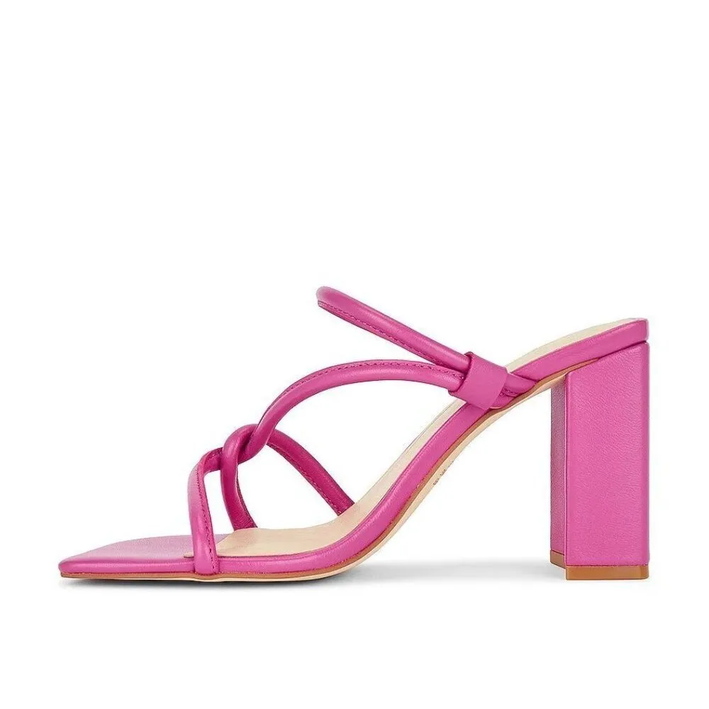 Intentionally Blank x Revolve Wick Sandals in Flamingo 6 Womens High Heels Pink - Image 3