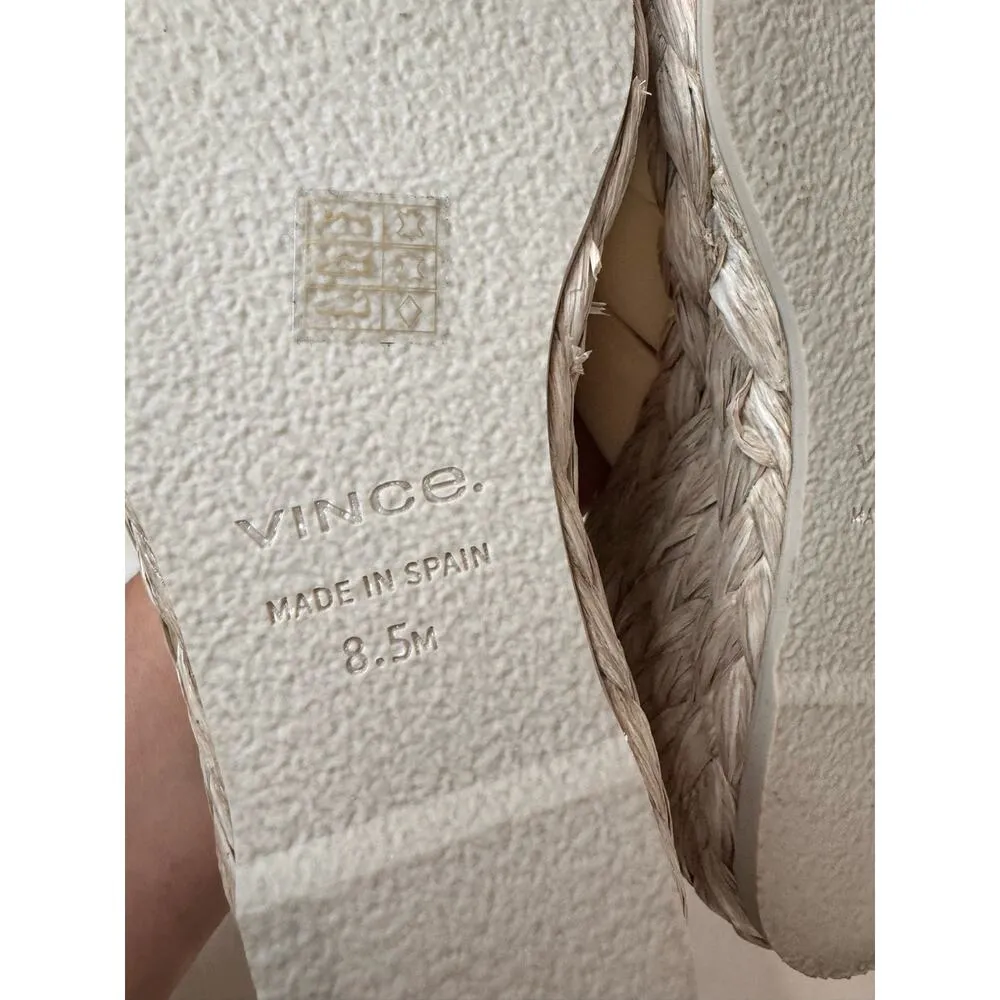 Vince Ivory  Gilian Espadrille Wedge Slide Sandal (Women) size 8.5 - Image 6