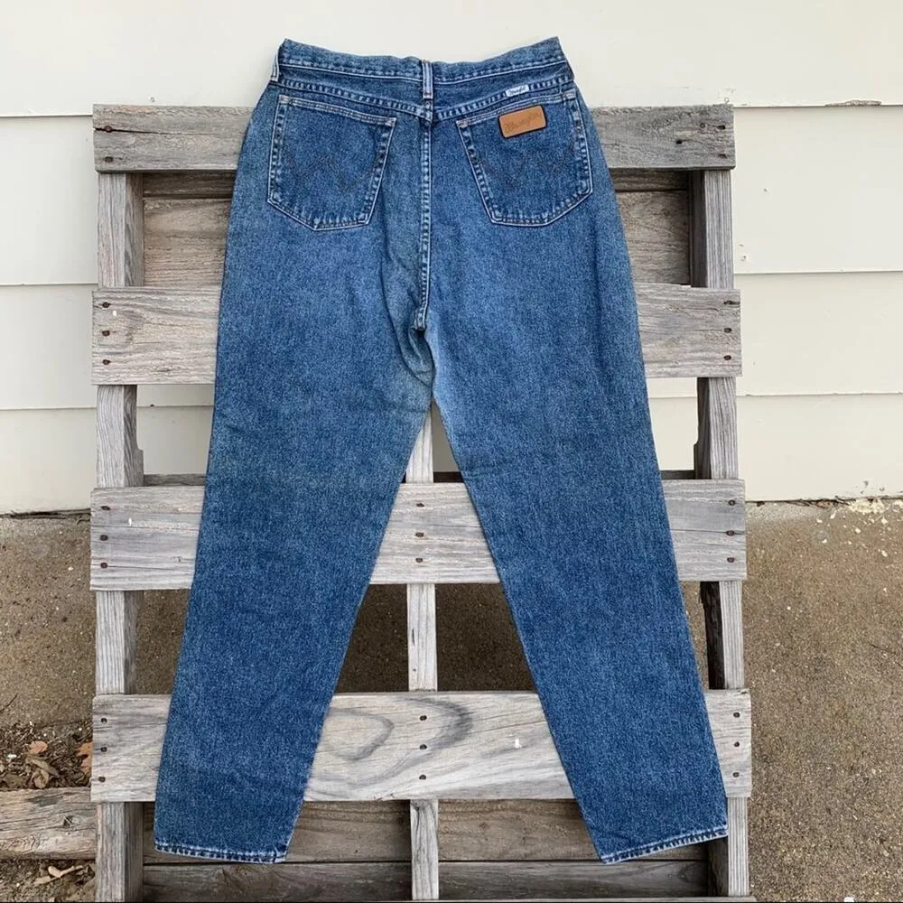 Vintage Wrangler ultra high rise wedgie mom jeans 15/16x32 - Image 7
