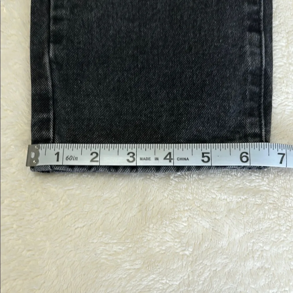 Cotton On Off Black Denim Mom Jeans Size 6 - Image 9