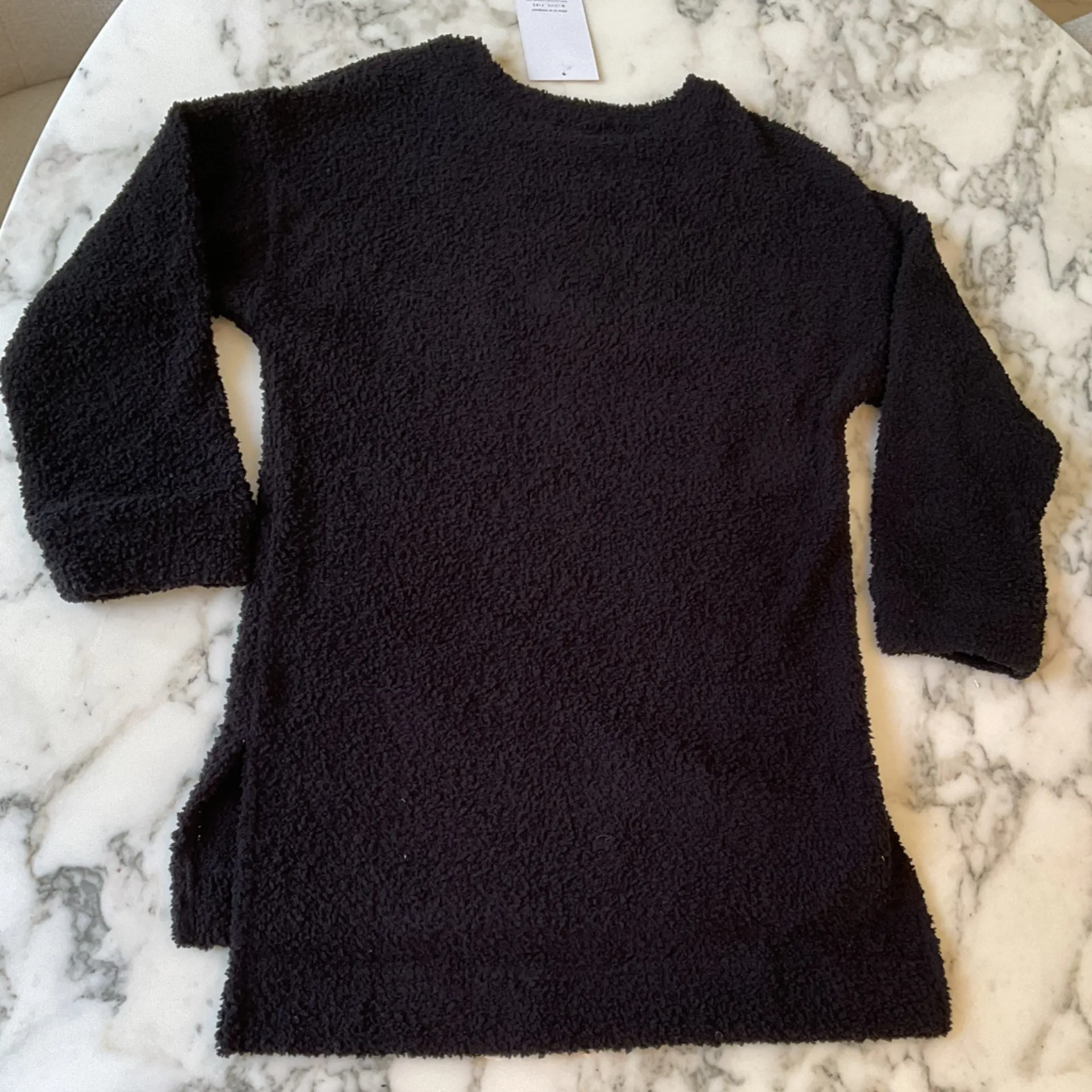 NWT LOVE FIRE Chenille Cozy Black Women's Tunic Sweater Sz L - Image 3