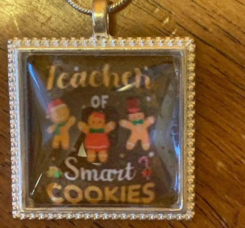Teacher necklace and earrings - Image 2