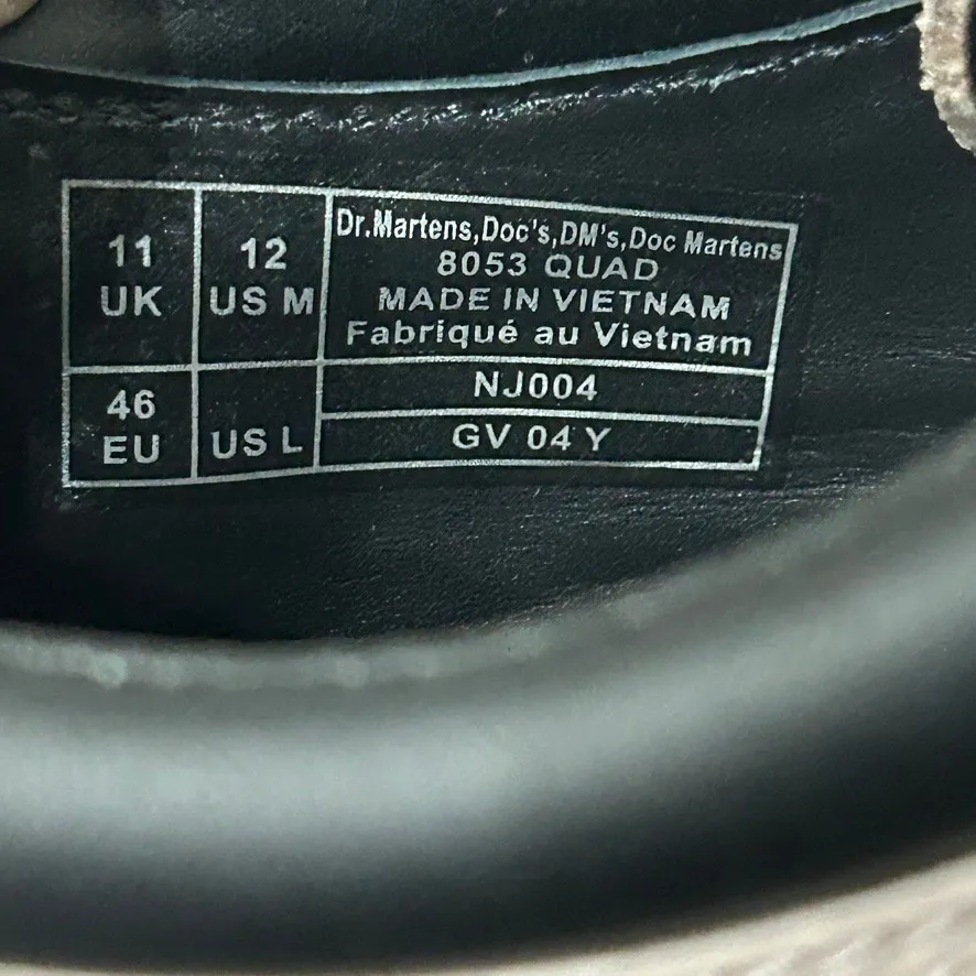 NEW Dr. Martens 8053 Quad Smooth Platform Derby Taupe Neutral Y2K Utility Sz 12 - Image 7