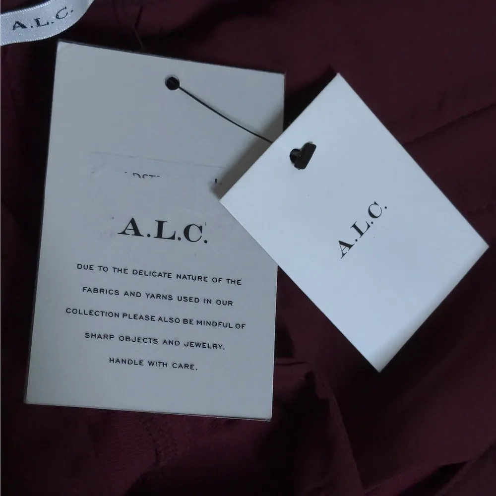 A.L.C. Javier Split Hem Pants in Sangria – Size 8 – NWT - Image 12