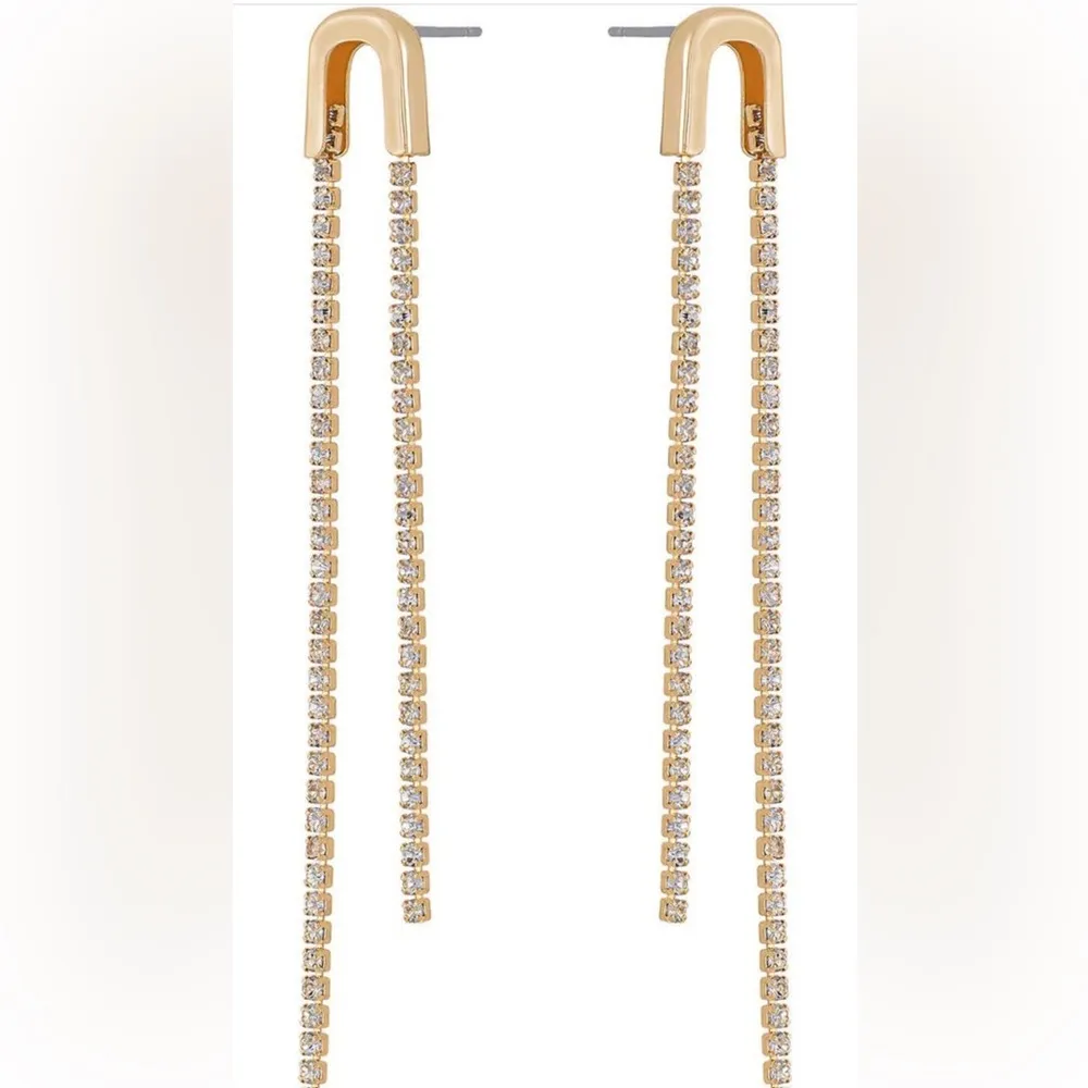 Ettika Crystal Chain Drop Earrings, $60 - Image 3