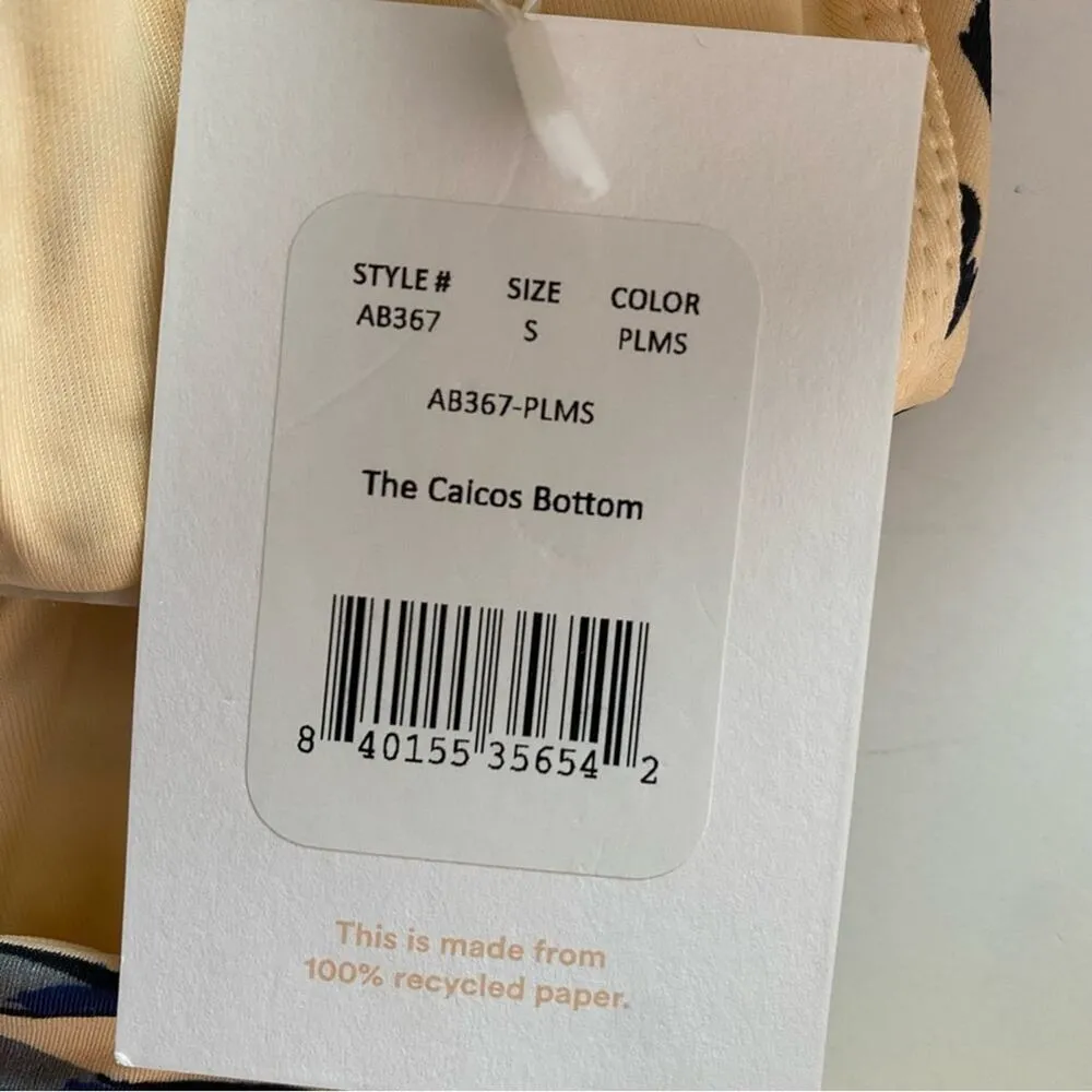 Andie Swim The Caicos Bikini Wide Band Tropical Bikini Bottoms S Small New - Image 7