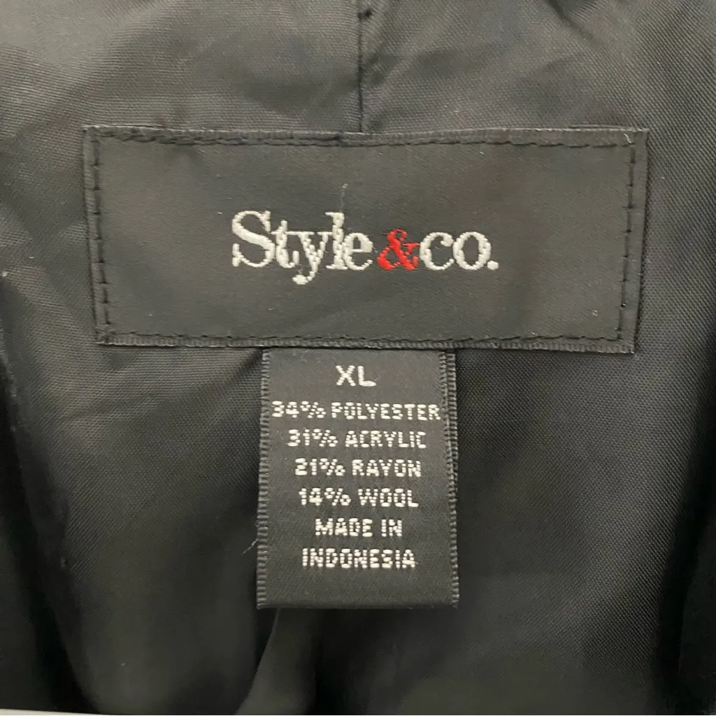 VINTAGE STYLE & CO. Jacquard Mid-Length Coat - Image 7