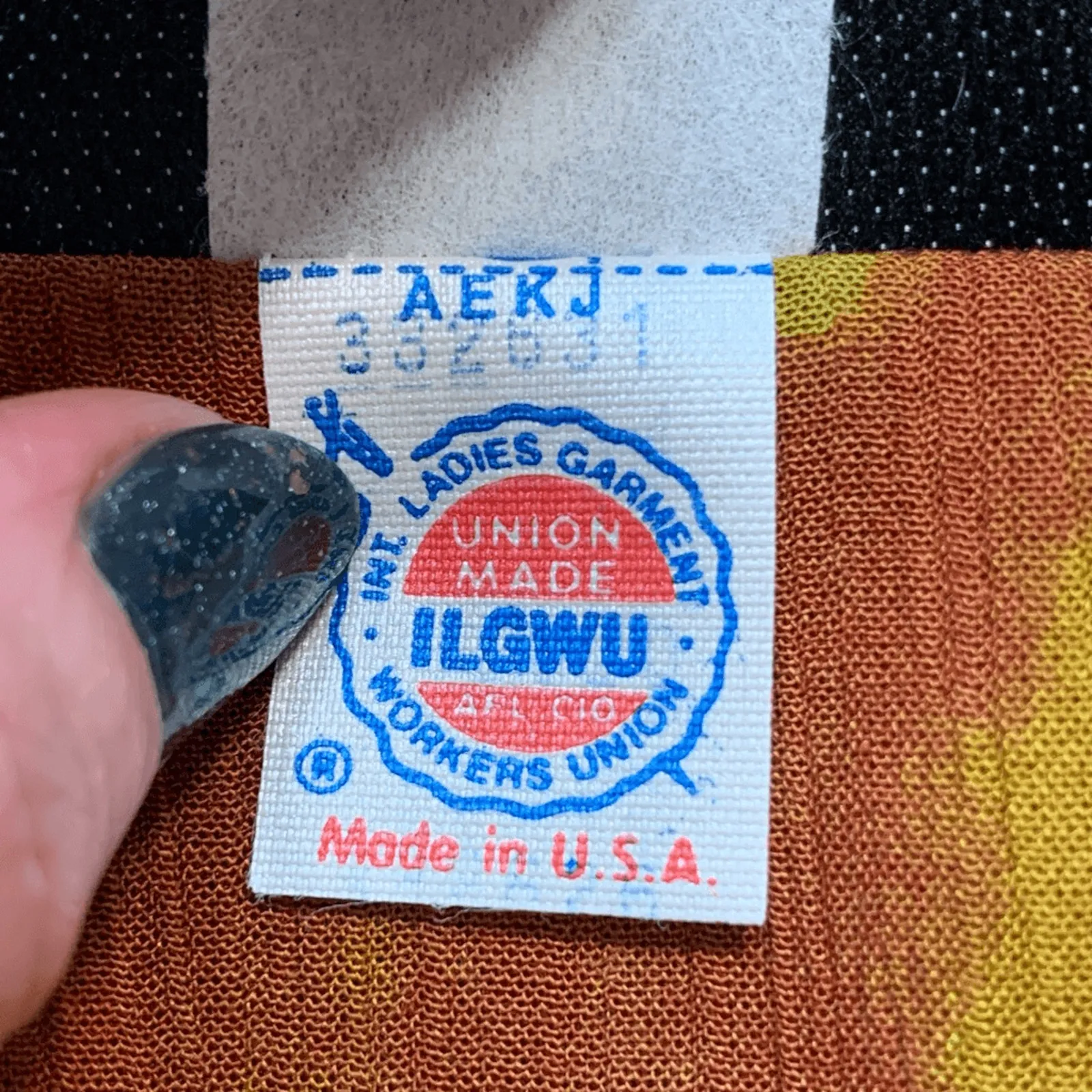 Vintage 90s Abstract Floral Tie Front Top Cropped Multicolor Rayon Shirt Small Orange - Image 9