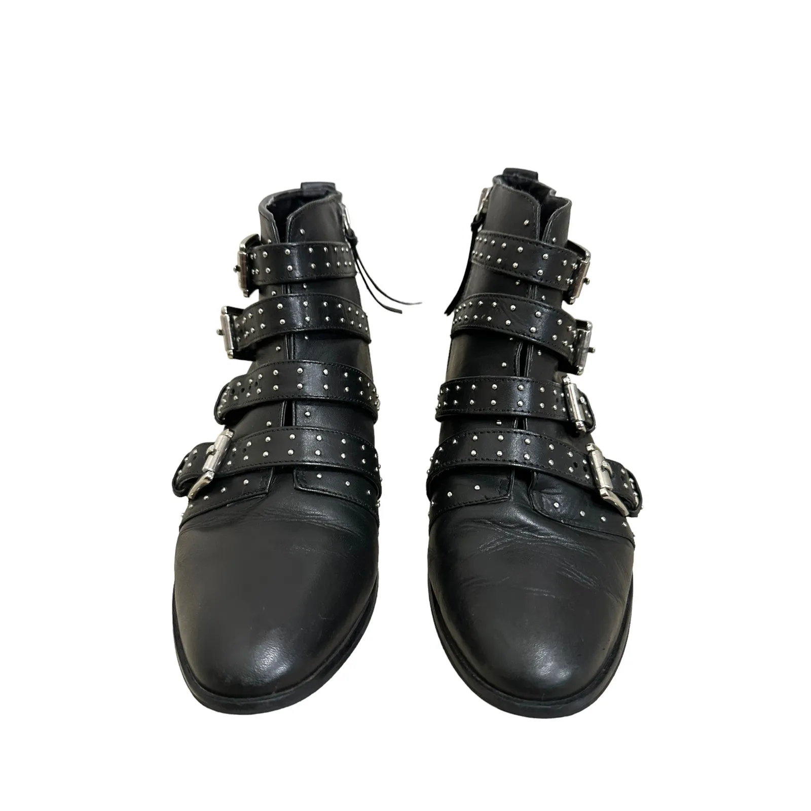 Rebecca‎ Minkoff Maddox leather black buckle bootie size 9 - Image 4