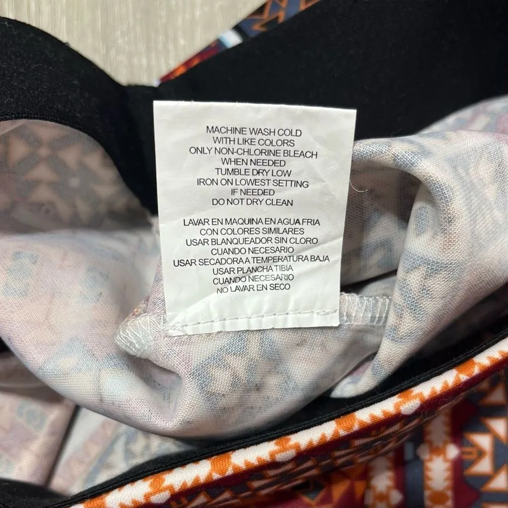 Astec Print Body Con Pencil Skirt Sequin Hearts Size M Women’s - Image 8