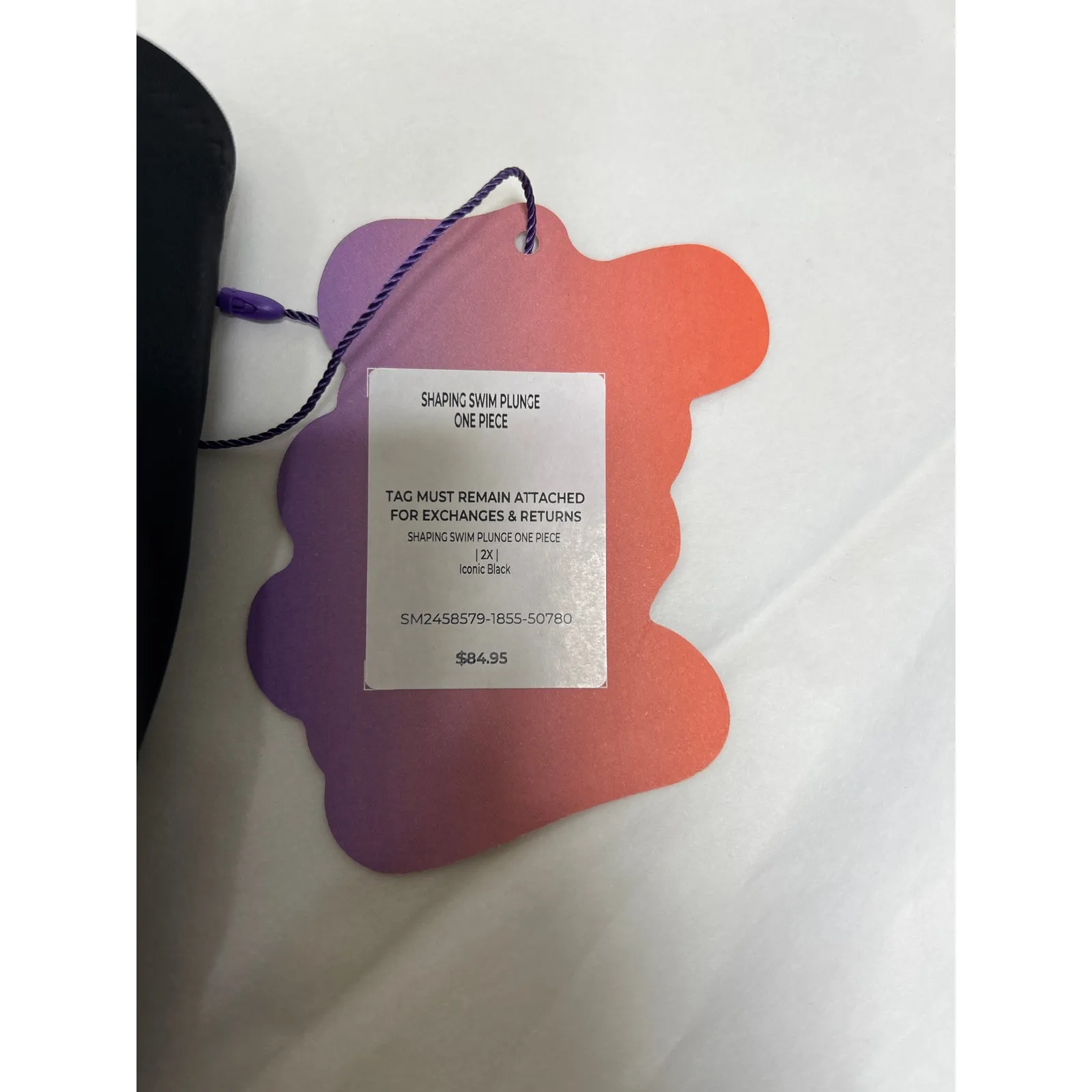 Yitty shaping swim plunge one piece in Black. Size 2X. NWT - Image 6