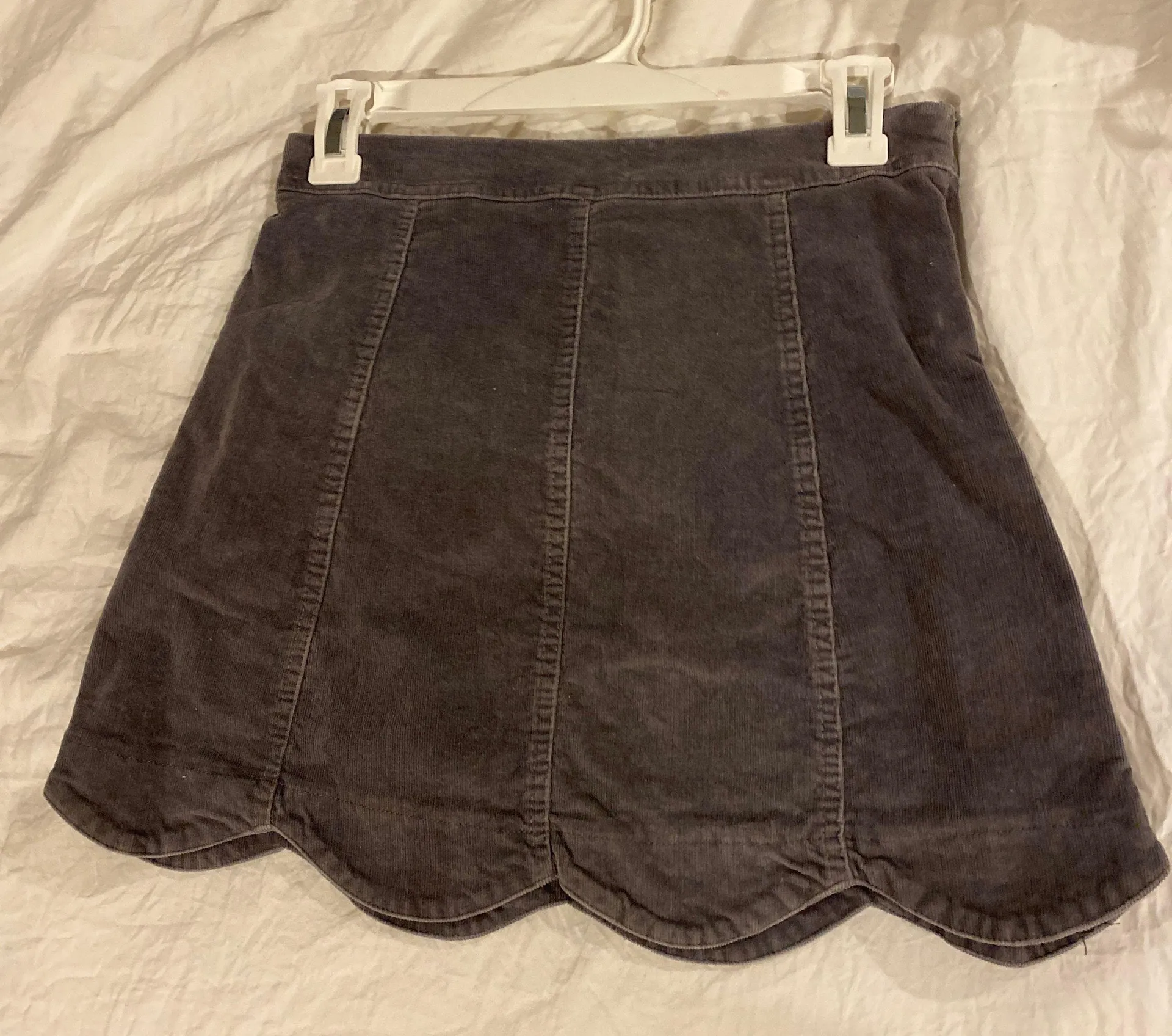 Sofia Scalloped Skirt Grey  - Image 2