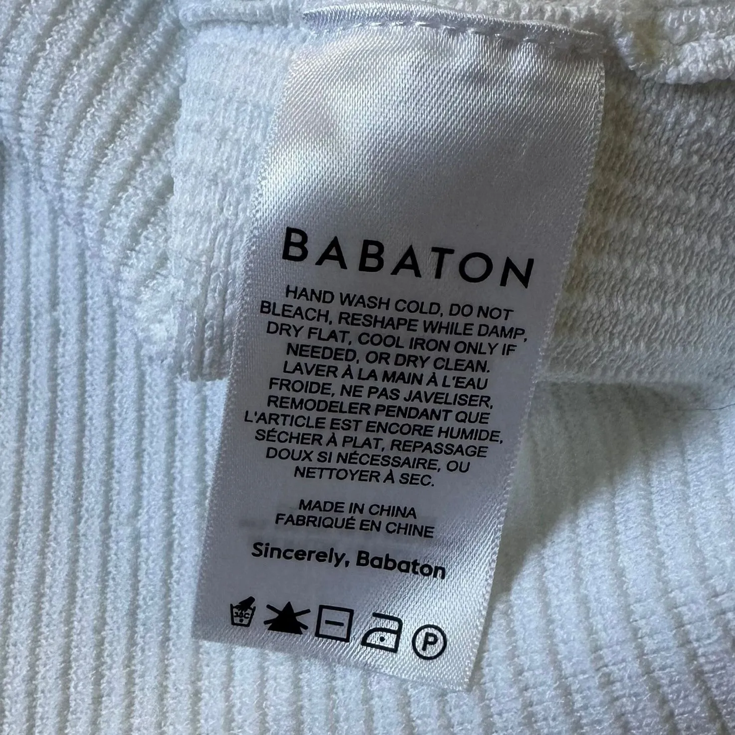 Babaton Ribbed Aritzia Halter Crop Top Women's Size XL | 12-17 - Image 4