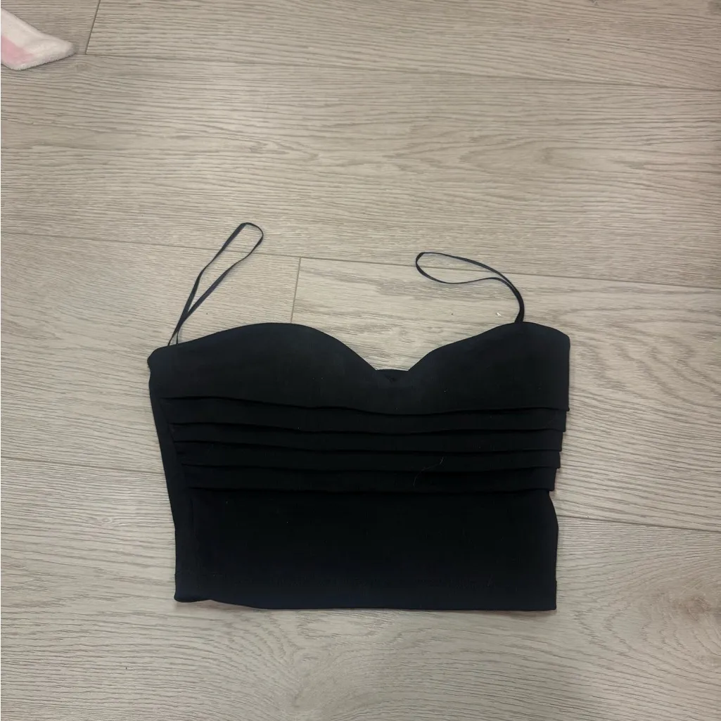 Zara Strapless Crop Top S - Image 7