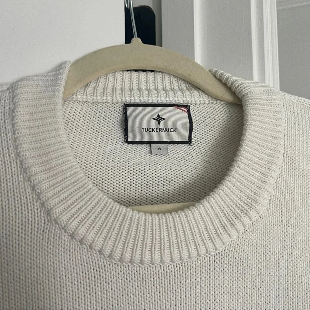 Tuckernuck Striped Sweater Button Sides Cream - Image 2