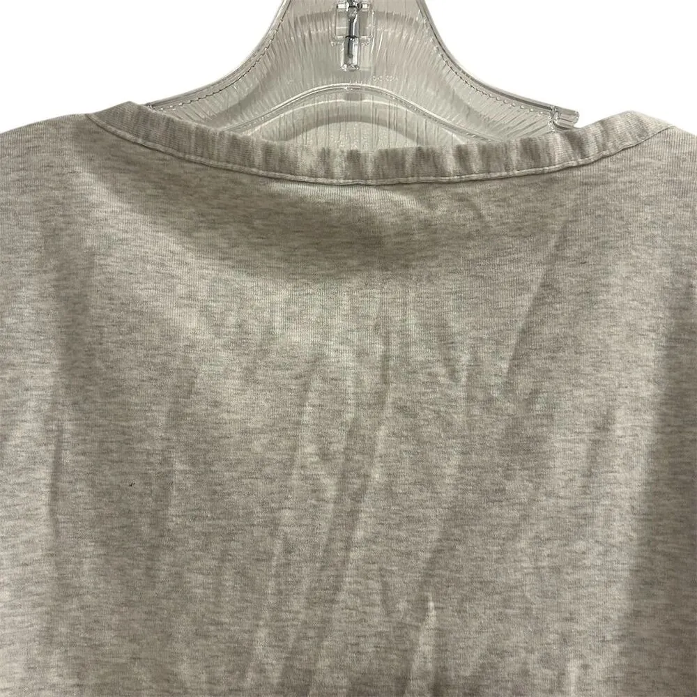 Divided Women's Cropped Button-Front Blouse Gray Size M Casual Spring - Image 13