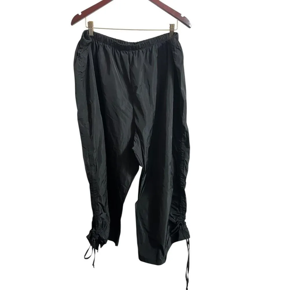 Bryn Walker Side-Ruched Pant Plus Size 3X Memory Crunch Black New  USA - Image 2